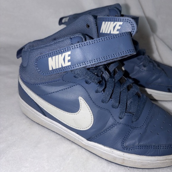 Nike Court Borough Mid 2 Diffused Blue/Light Bone CD7783-402 Size 5Y - Picture 2 of 9